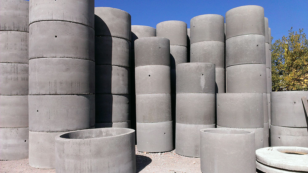 Кольца колодезные армированные с замками — ассортимент